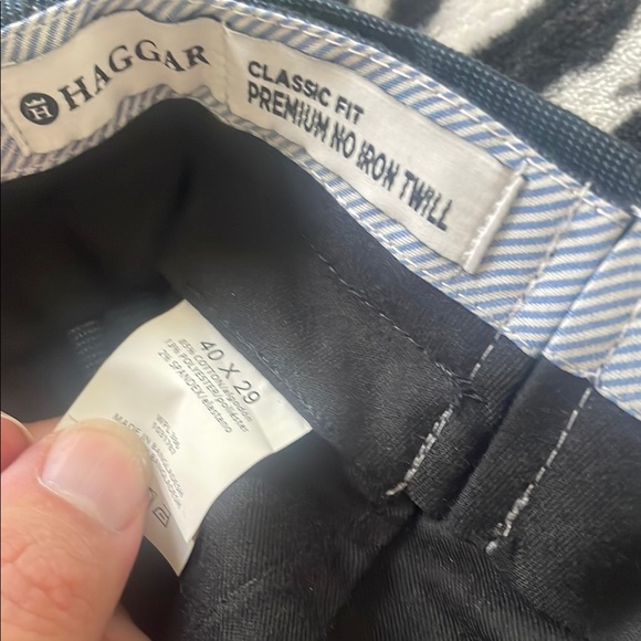 Haggar Premium No Iron Twill Trousers - Picture 1 of 3